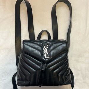 Saint Laurent small loulou quilted backpack